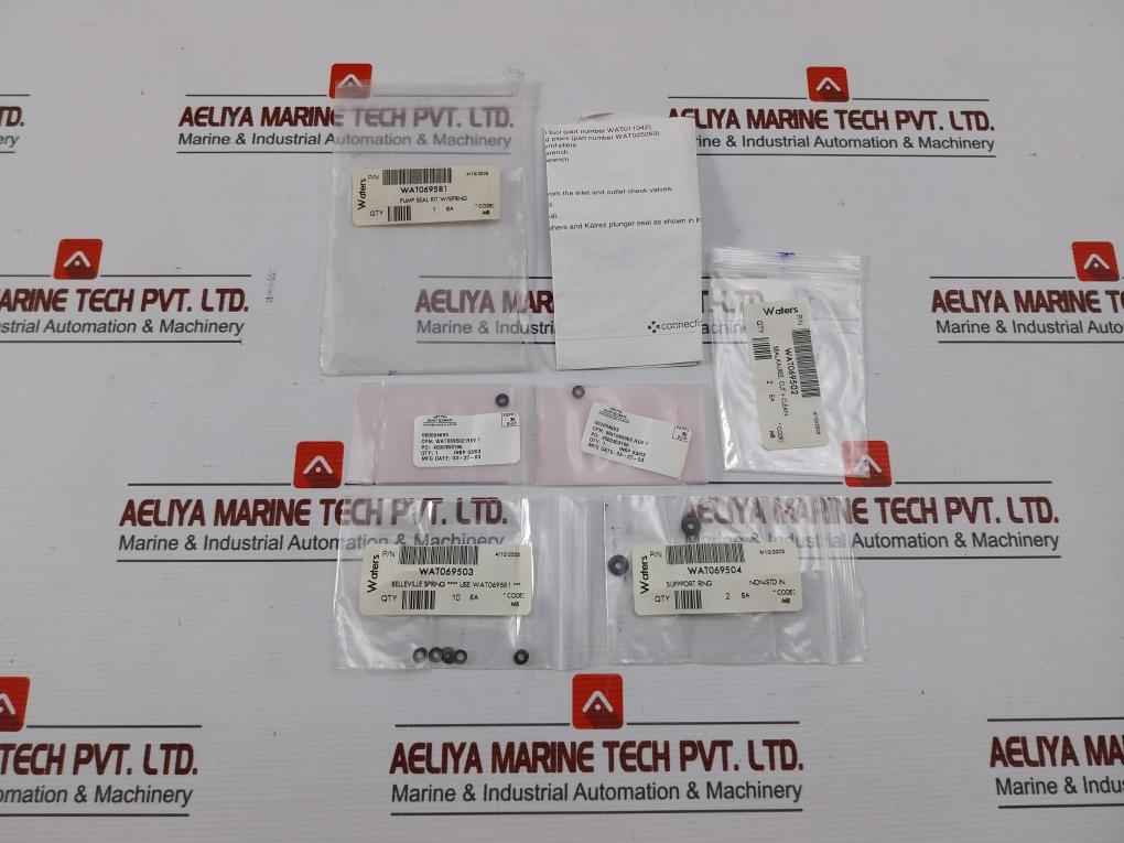 Wat069581 Pump Seal Kit W/Spring Waters Rev. 3
