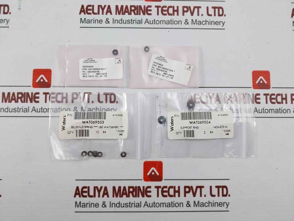 Wat069581 Pump Seal Kit W/Spring Waters Rev. 3