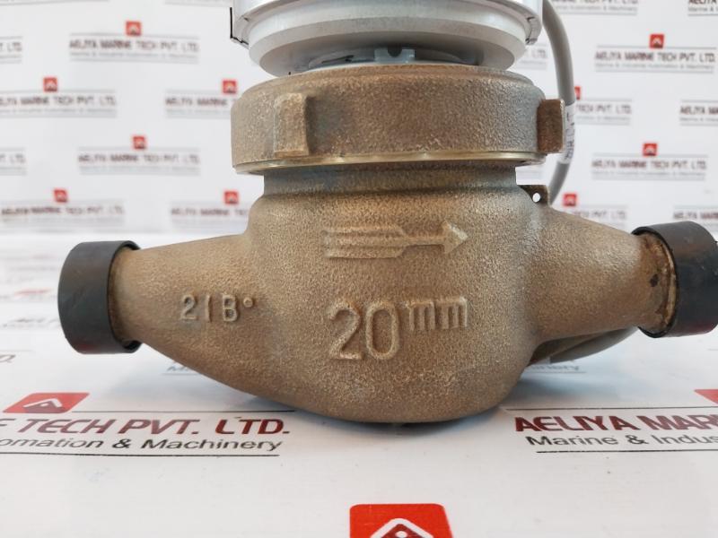 Water Meter W/ 20mm Body, 1.5m Cable 30°c To 90°c