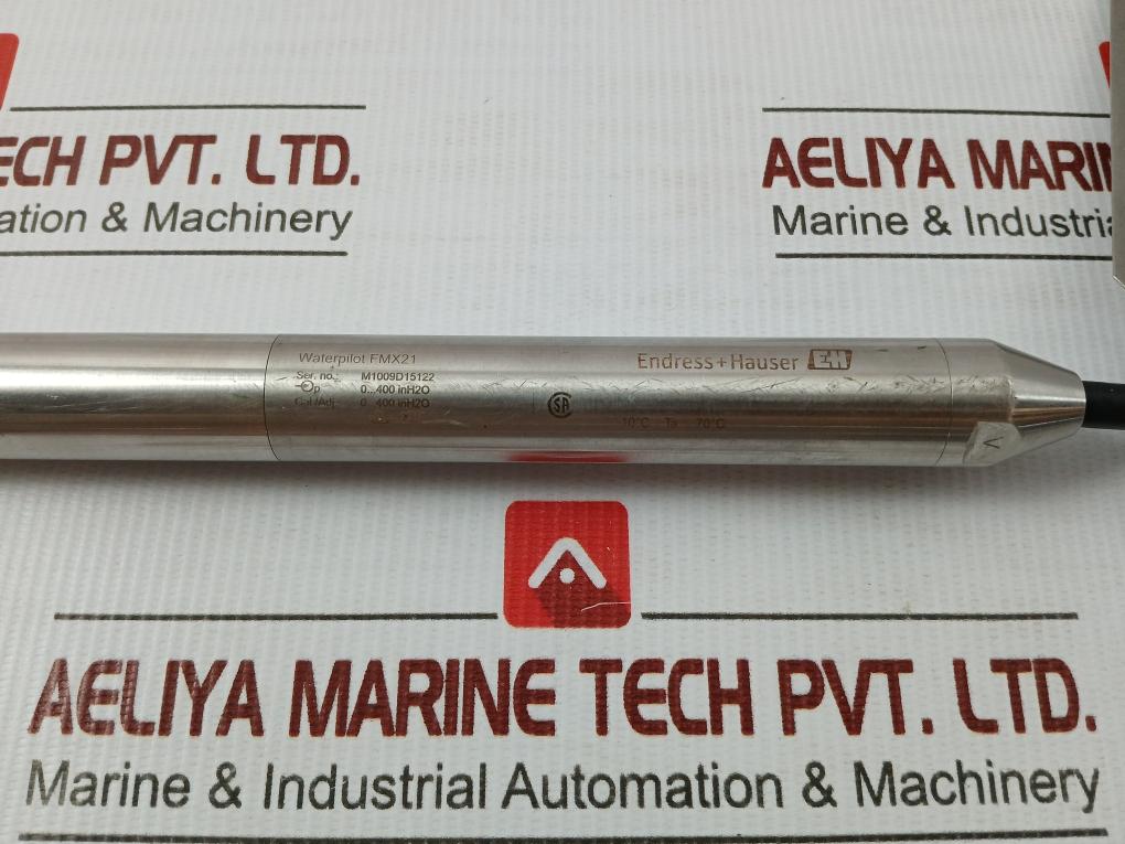 Waterpilot Fmx21 Endress+Hauser Hydrostatic Level Probe Sensor 13.5 Meter