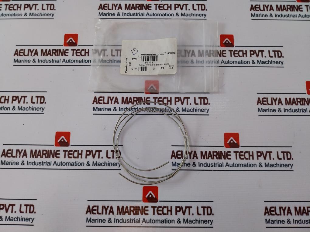 Waters 05138 1/16” O.D X .010” Wall 316 Ss Tubing