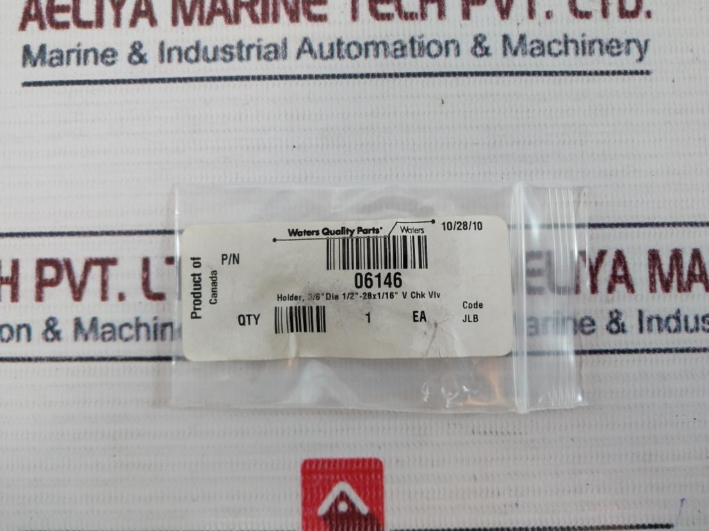 Waters 06146 3/8”dia ½” -28x1/16” V Chk Vlv Holder