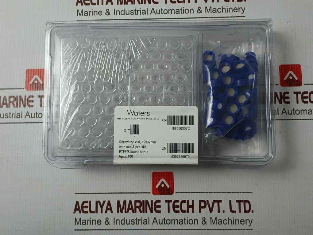 Waters 186000307C Clear Glass Screw Neck Vial With Cap (1 Box = 100Pcs)