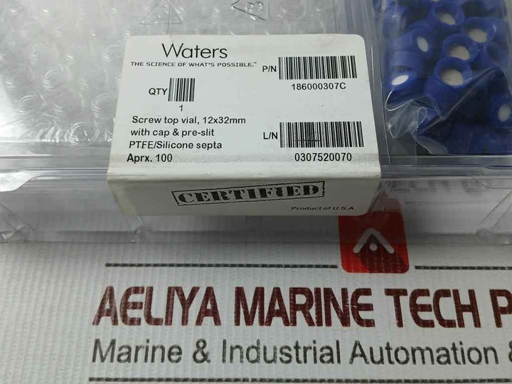Waters 186000307C Clear Glass Screw Neck Vial With Cap (1 Box = 100Pcs)