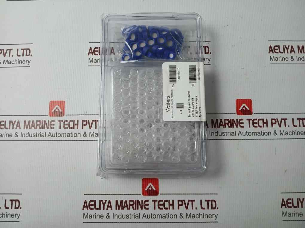 Waters 186000307C Clear Glass Screw Neck Vial With Cap (1 Box = 100Pcs)