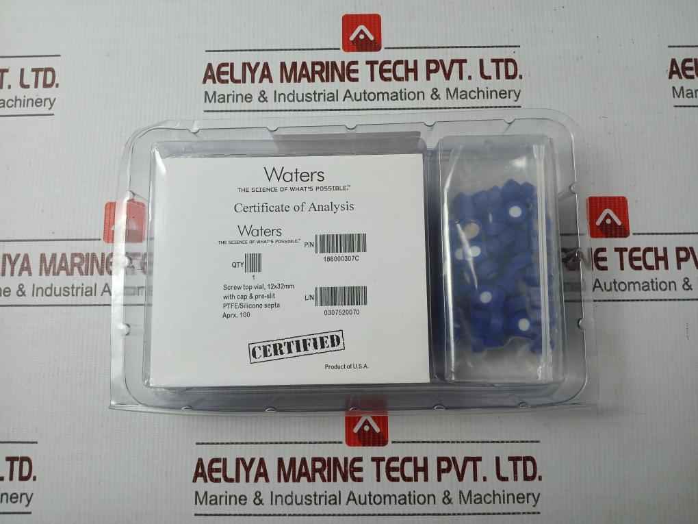 Waters 186000307C Clear Glass Screw Neck Vial With Cap (1 Box = 100Pcs)