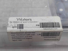 Waters 186000307Dv Deactivated Clear Glass Vial W/ Cap &amp; Bonded (1 Box= 100Pcs)