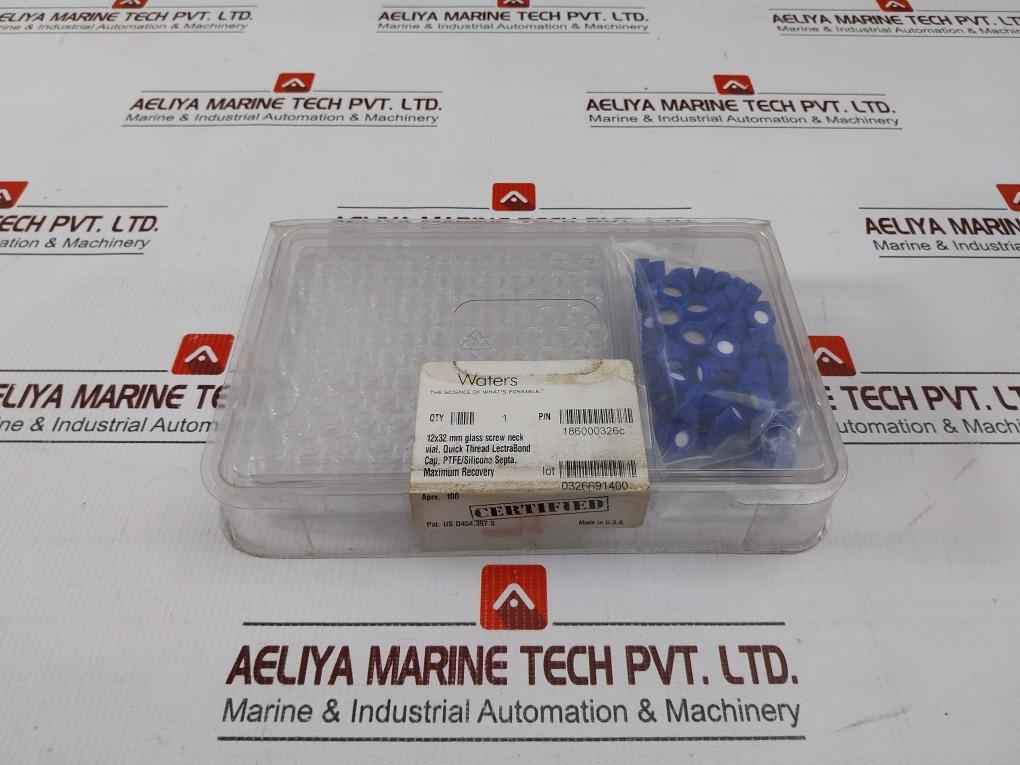 Waters 186000326C Clear Glass Screw Neck Vial With Cap 12X32 Mm (1 Box = 100Pcs)