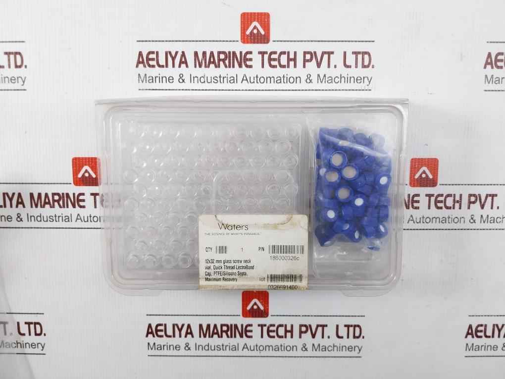 Waters 186000326C Clear Glass Screw Neck Vial With Cap 12X32 Mm (1 Box = 100Pcs)