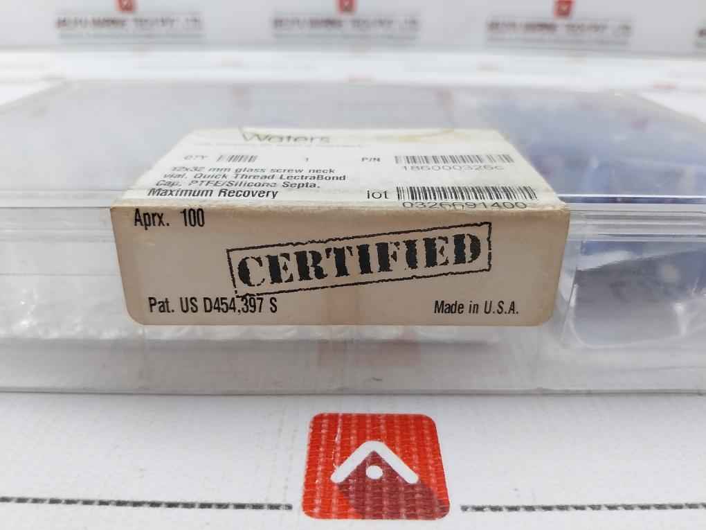 Waters 186000326C Clear Glass Screw Neck Vial With Cap 12X32 Mm (1 Box = 100Pcs)