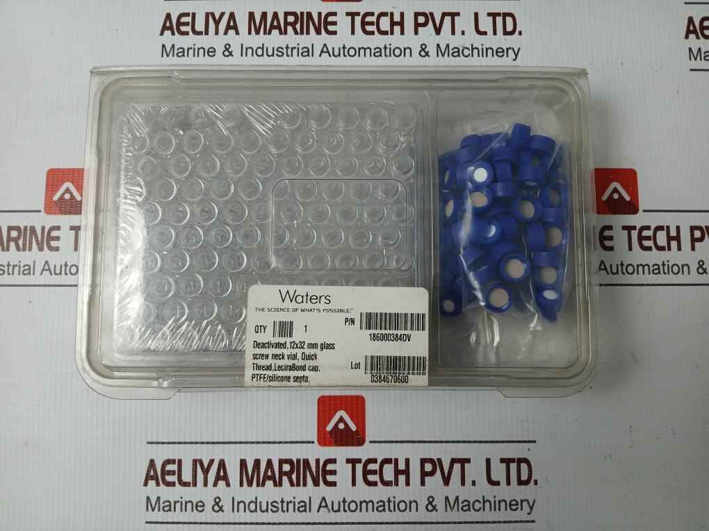 Waters 186000384Dv Clear Glass Screw Neck Vial With Cap Set (1 Box = 100Pcs)