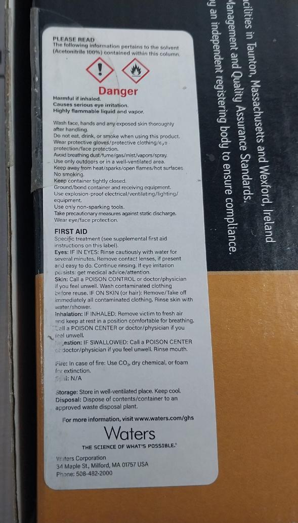 Waters 186000442 Xterra Rp18 Column Eb961