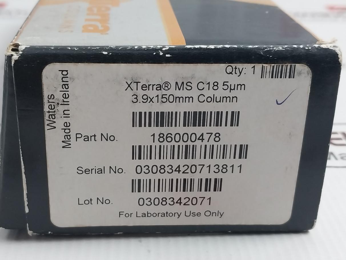 Waters 186000478 Xterra Ms C18 Column 3.9 X 150Mm Ea758
