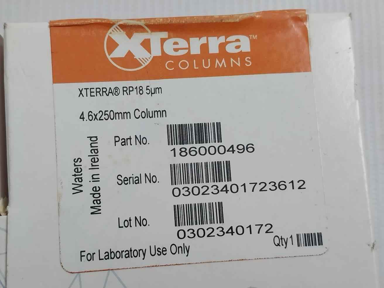 Waters 186000496 Xterra Shield Column Rp18 4.6X250Mm