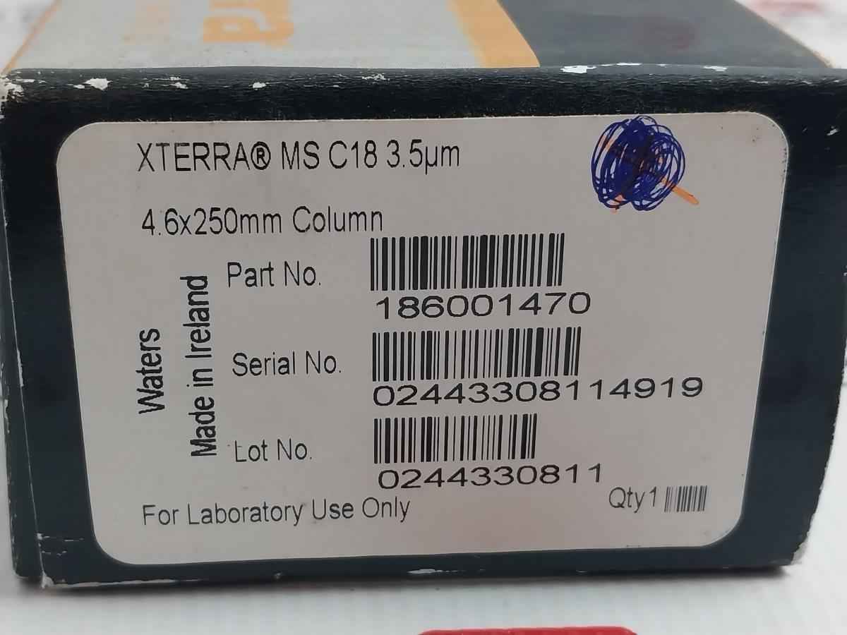 Waters 186001470 Xterra Column Ms C18 3.5 Micrometer 4.6X250Mm