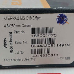 Waters 186001470 Xterra Column Ms C18 3.5 Micrometer 4.6X250Mm