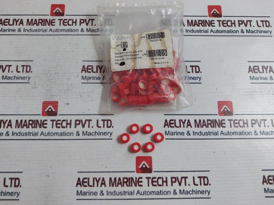Waters 186002129 Red 9Mm Screw Cap With Bonded Ptfe/Silicone (1 Pack)