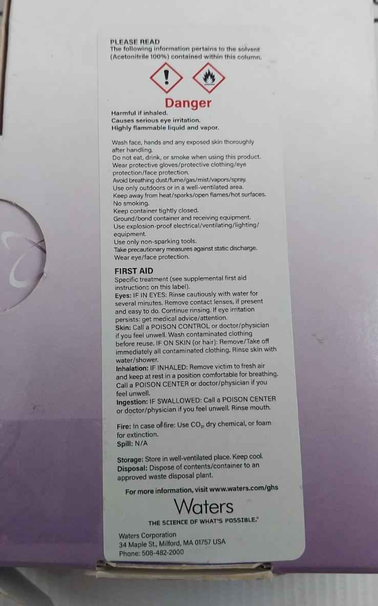 Waters 186003034 Xbridge Beh Column C18 4.6X150Mm 3.5 Micrometer