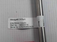 Waters 186003116 Xbridge Beh Column C18 4.6X150Mm 5 Micrometer