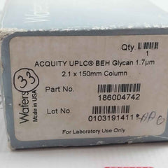 Waters 186004742 Uplc Glycan Beh Amide Column 2.1X150Mm 1.7 Micrometer 1-wire