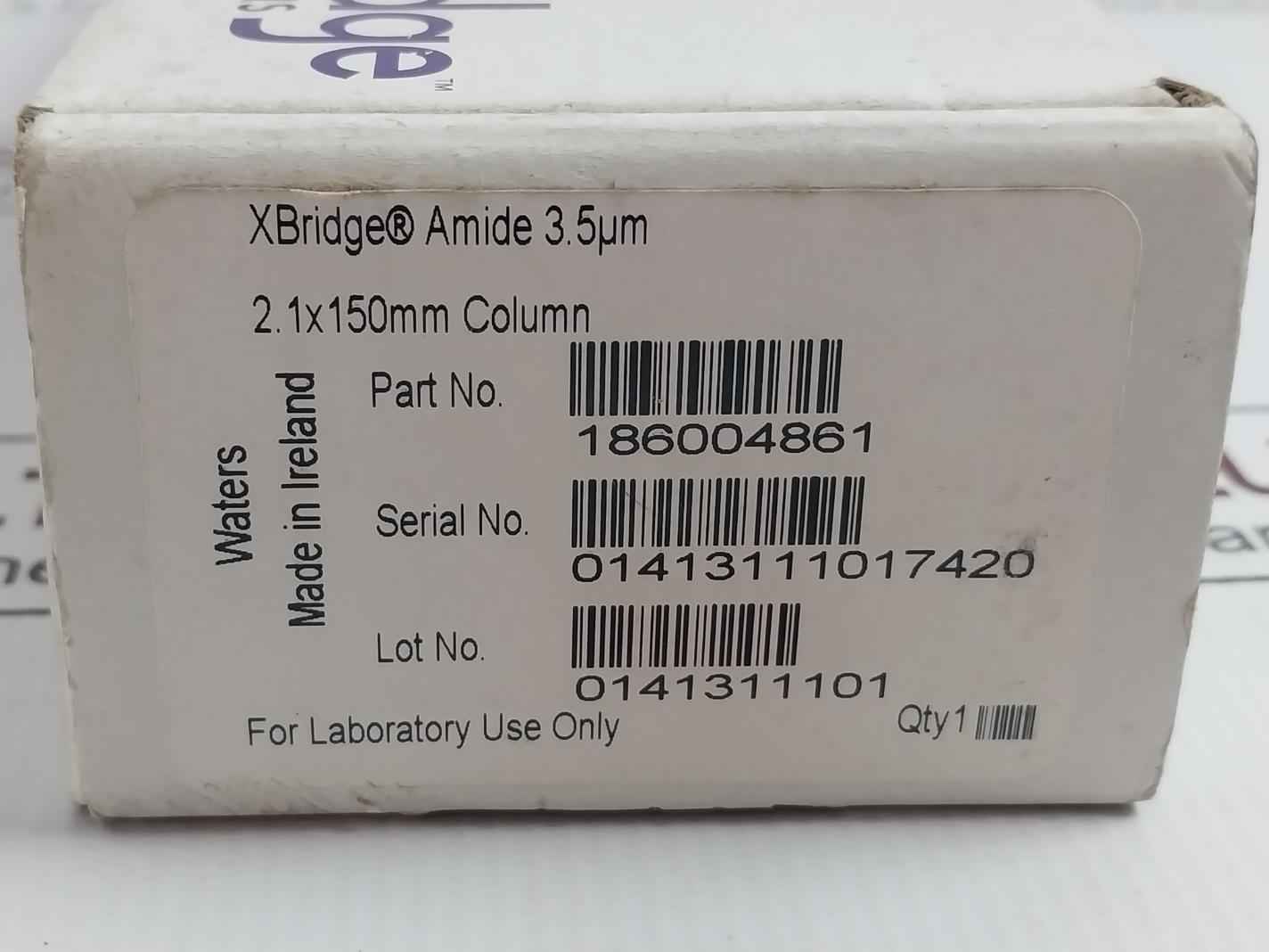 Waters 186004861 Xbridge Beh Amide Column 2.1X150Mm 3.5 Micrometer