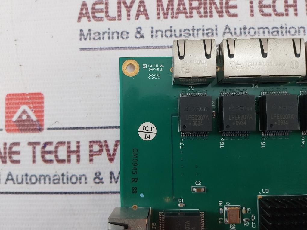 Waters 210000282-r 7 Port Ethernet Board Pcb 510000282 Rev E Gm0945 R 88