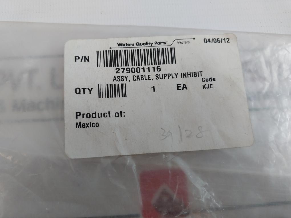 Waters 279001116 Supply Inhibit Cable Assy Rev: F