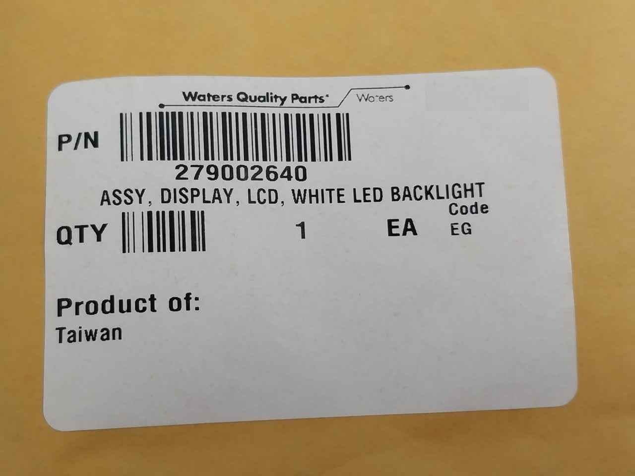 Waters 279002640 Lcd Display Assembly 94V-0 Hdm64Gs12L-w-u14F Rev A