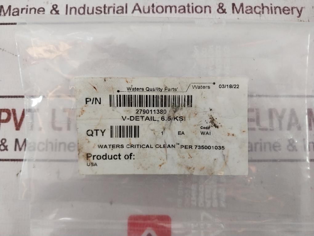 Waters 279011380 V-detail 6.5 Ksi 735001035, 138000001118