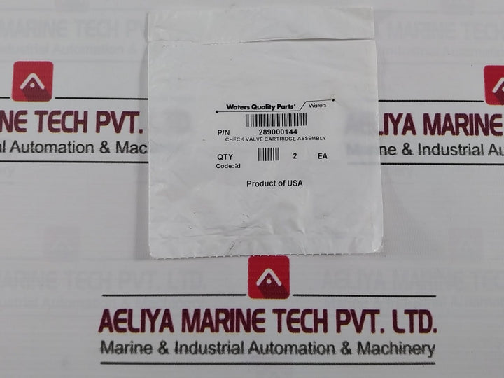 Waters 289000144 Check Valve Cartridge Assembly