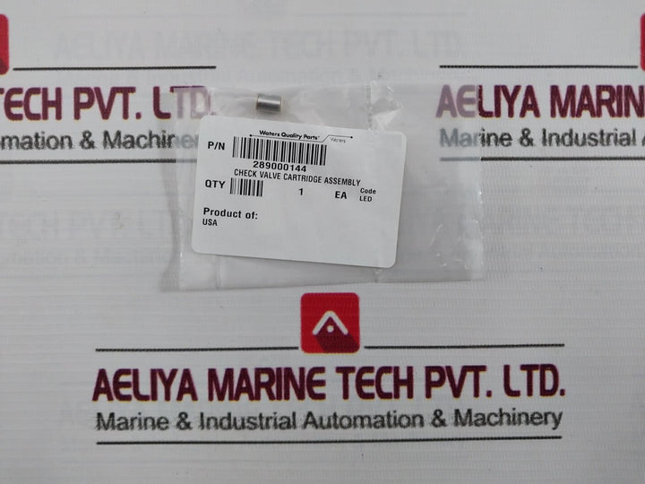 Waters 289000144 Check Valv Cartridge Assembly Code Led