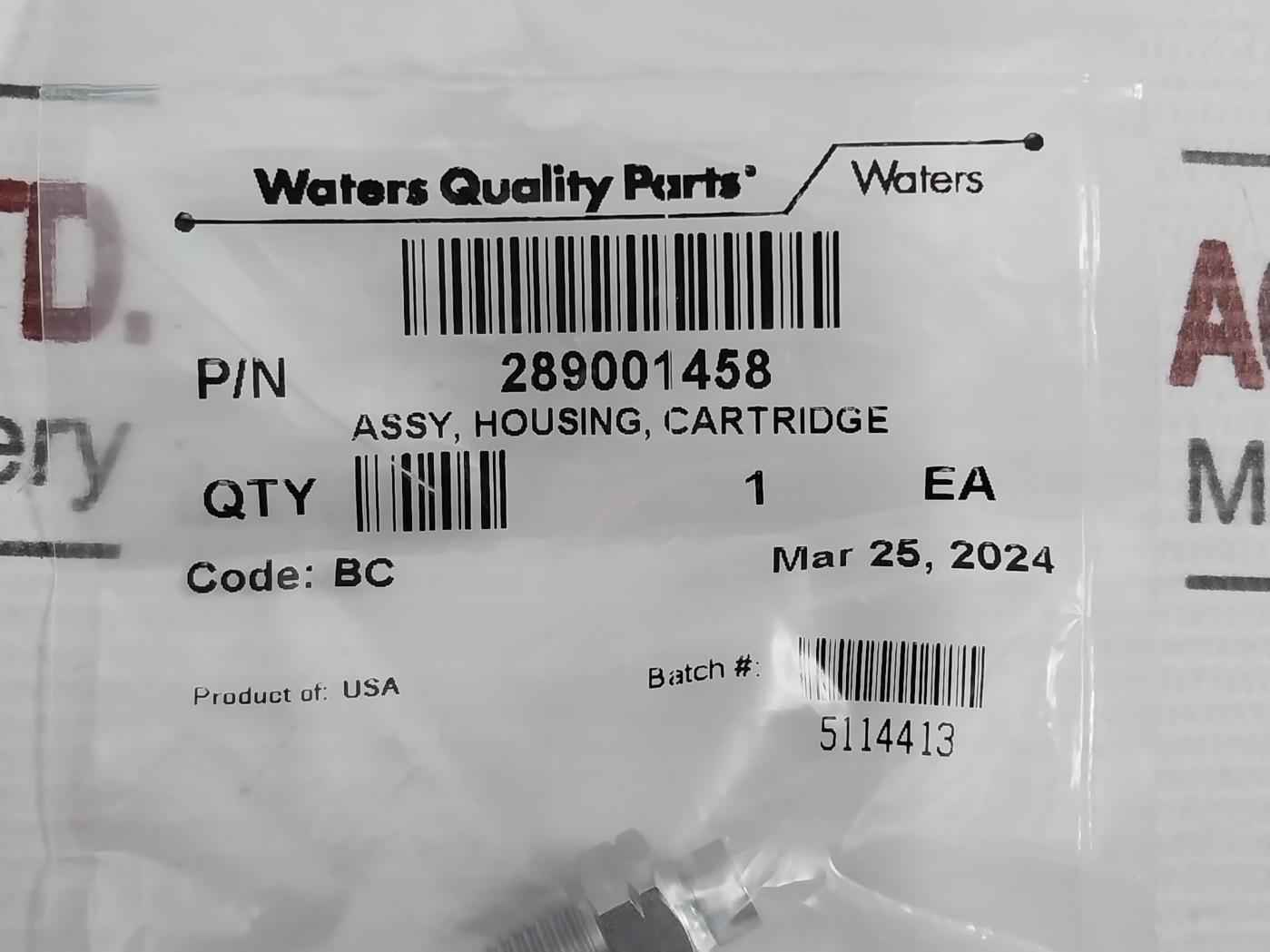 Waters 289001458 Housing Cartridge