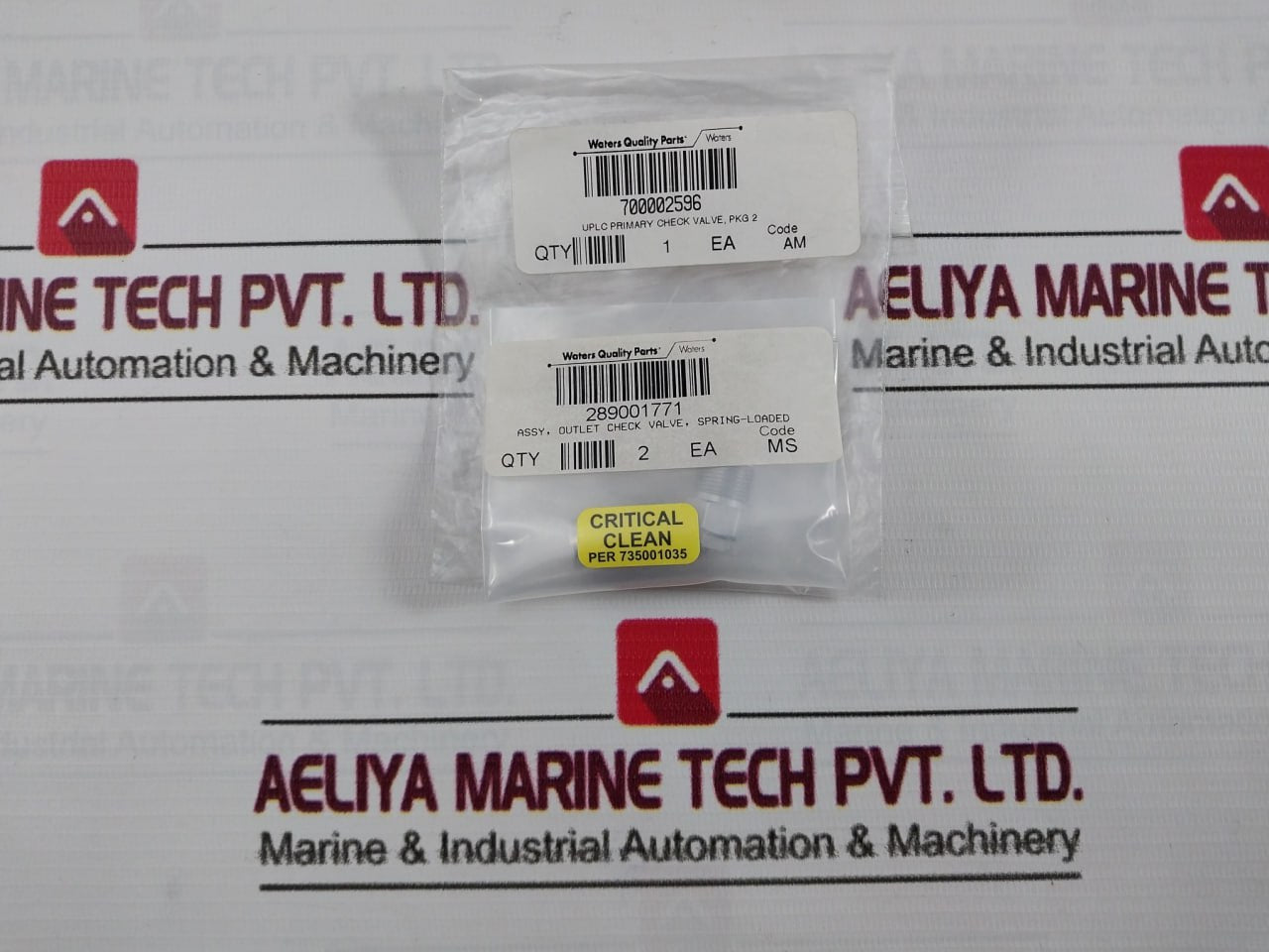 Waters 289001771 Assy Check Valve Spring Loaded
