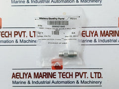 Waters 289001940 Double Ball and Seat Check Valve Assy Code: PA/TC