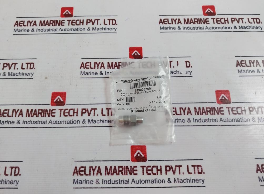 WATERS 289003360 Assy, Check Valve, Dual Ball & Seat, G
