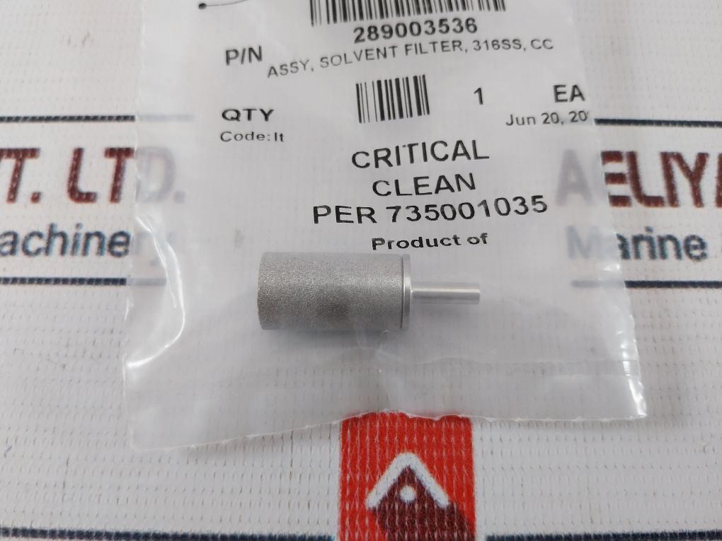 Waters Assy, Solvent Filter, 316Ss, Cc 289003536