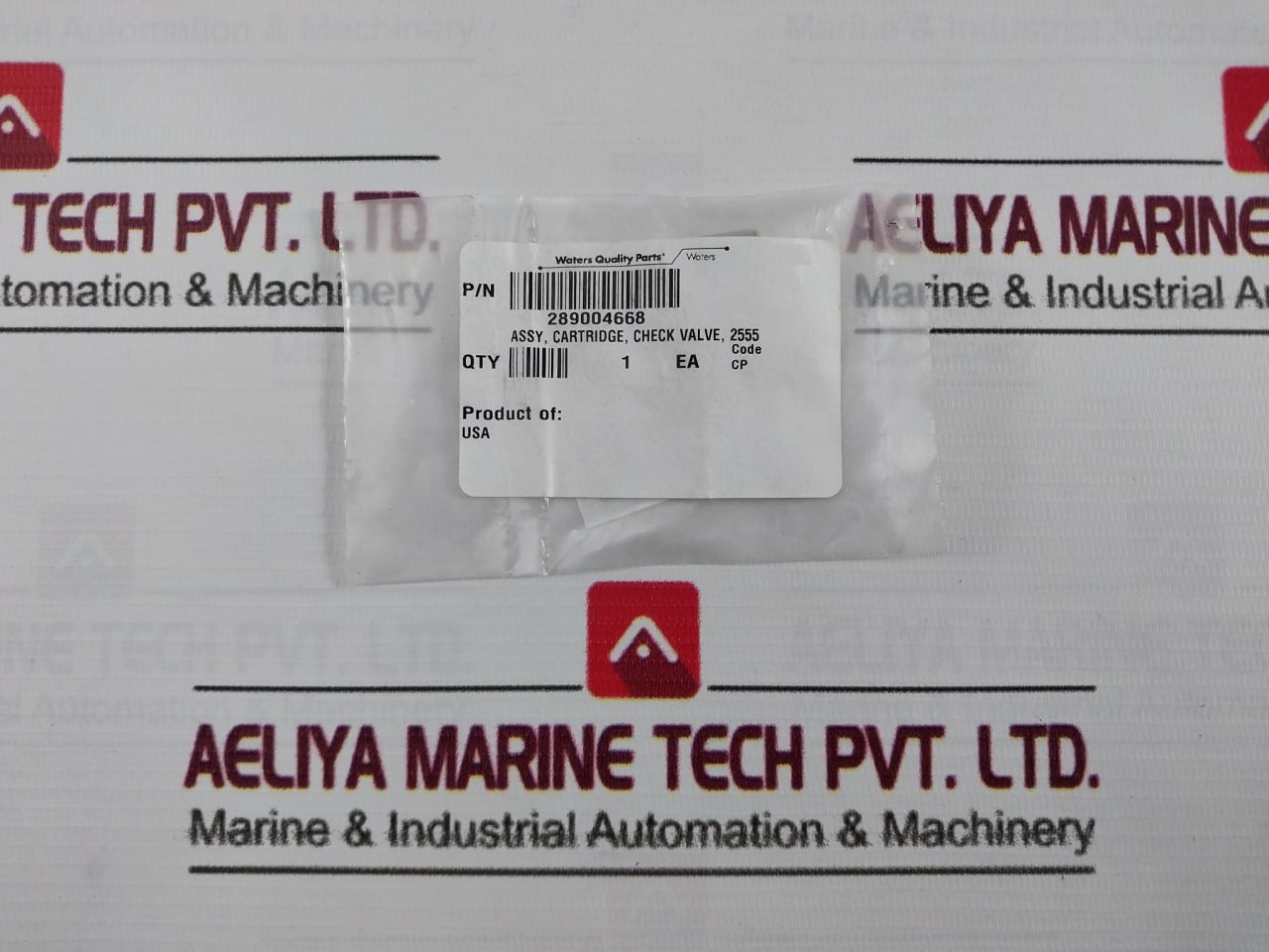 Waters 289004668 Check Valve Cartridge Assembly