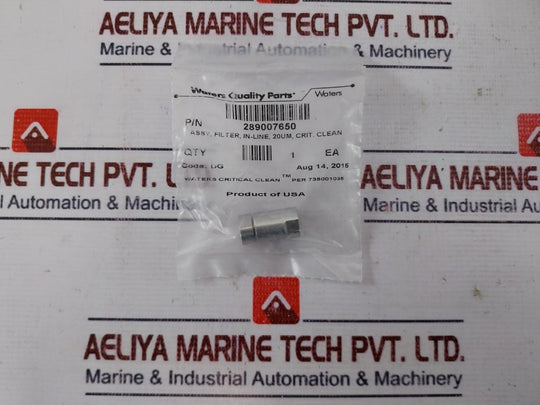 Waters 289007650 Critical Clean In-line Filter Assy 20Um Code: Ag