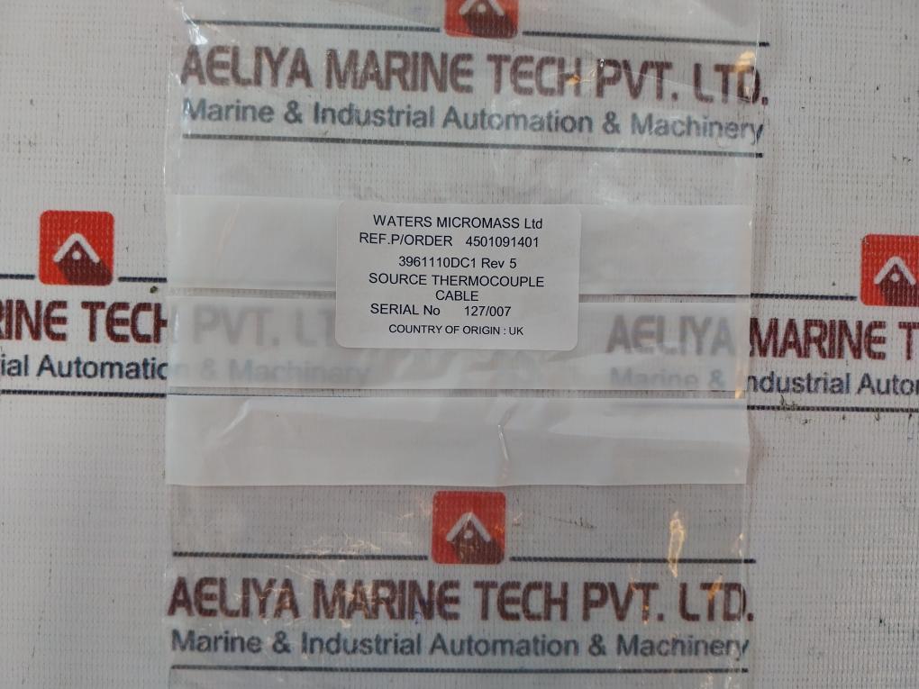 Waters 3961110DC1 Source Thermocouple Cable Rev: 5