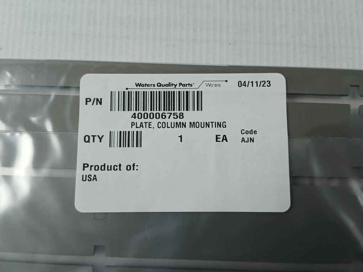 Waters 400006758 Column Mounting Plate 700010057