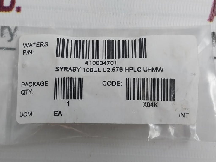 Waters 410004701 Syrasy 100Ul L2.576 Hplc Uhmw X04K