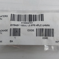 Waters 410004701 Syrasy 100Ul L2.576 Hplc Uhmw X04K