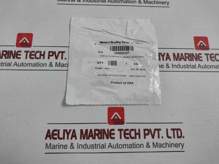 Waters 425000307 Plunger Rod Sealing Ring Rev. H