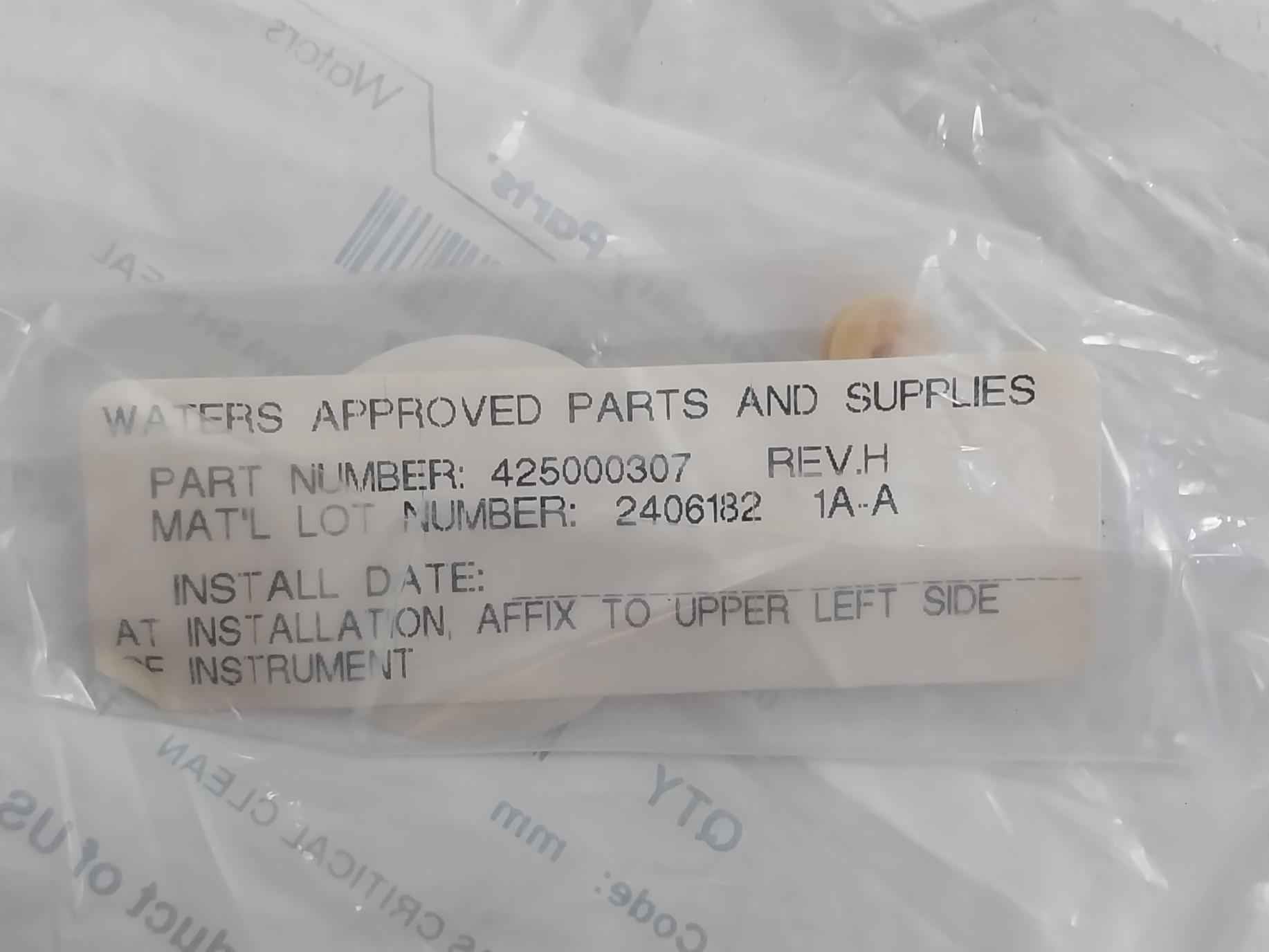 Waters 425000307 Plunger Rod Sealing Ring Rev. H