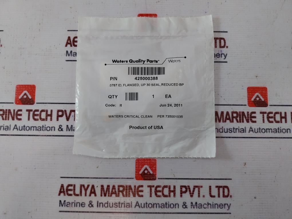 Waters 425000388 Up 30 Seal Flanged Reduced Bp .0757 Id Code: It Rev: G