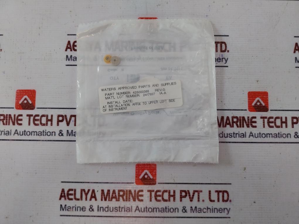 Waters 425000388 Up 30 Seal Flanged Reduced Bp .0757 Id Code: It Rev: G