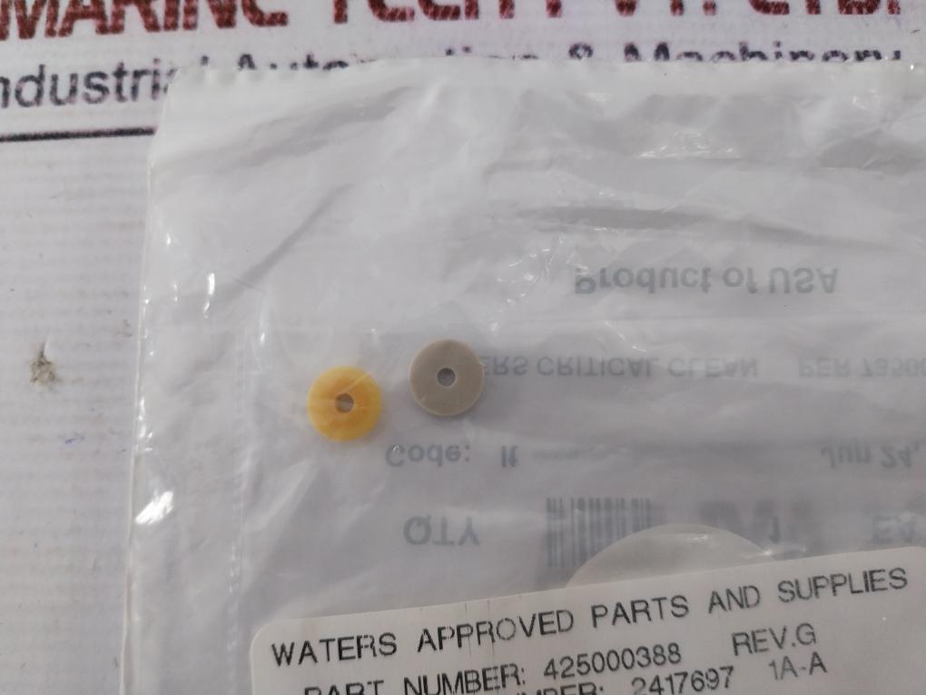 Waters 425000388 Up 30 Seal Flanged Reduced Bp .0757 Id Code: It Rev: G