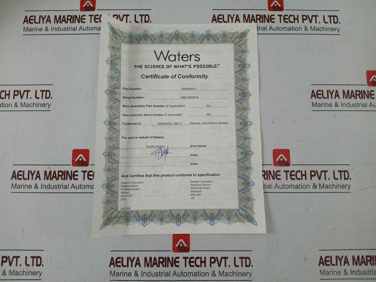 Waters 4258253dc1 Dual Qaud Pcb Assembly 700012934 24vdc 3a