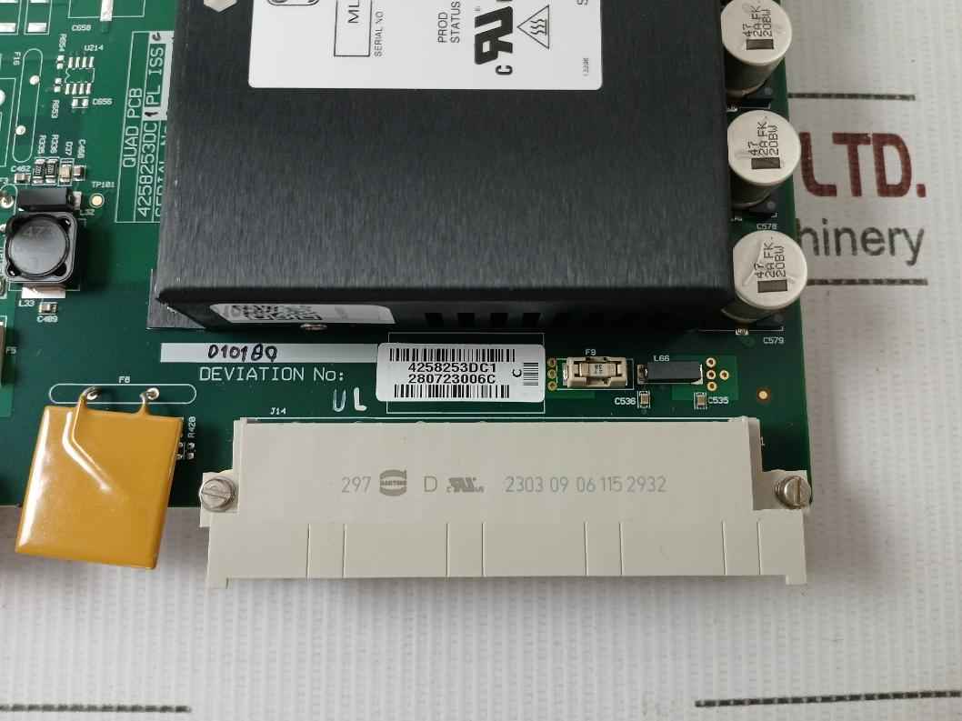 Waters 4258253dc1 Dual Qaud Pcb Assembly 700012934 24vdc 3a