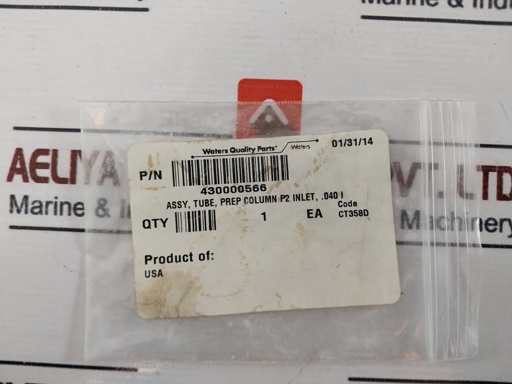 Waters 430000566 Prep Column P2 Inlet Tube Assy .040 I